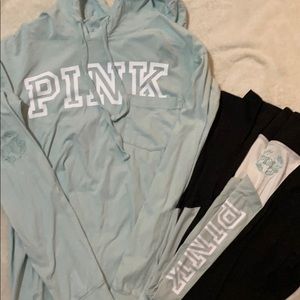 PINK hoodie and legging set